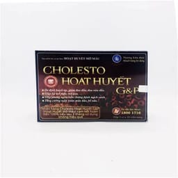 Viên uống Cholesto Hoạt huyết G&P giảm mỡ máu, tăng cường tuần hoàn máu não (30 viên)