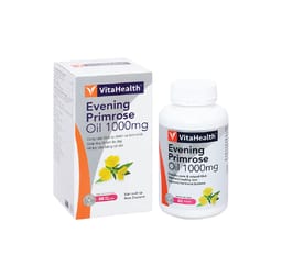 Thực phẩm bảo vệ sức khoẻ VitaHealth Evening Primrose Oil 1000mg hỗ trợ cân bằng nội tiết tố (Hộp 60 viên)