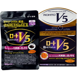 Viên uống bổ mắt Rohto V5 bổ mắt, hỗ trợ cải thiện thị lực (hộp 30 viên)