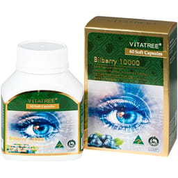 VIÊN UỐNG HỖ TRỢ DUY TRÌ SỨC KHOẺ CỦA MẮT VÀ TĂNG CƯỜNG THỊ LỰC VITATREE BILBERRY 10000 60V