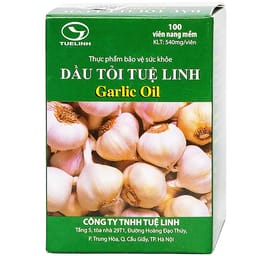 VIÊN UỐNG HỖ TRỢ GIẢM MỠ MÁU DẦU TỎI TUỆ LINH 100V