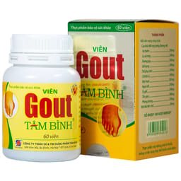 VIÊN UỐNG HỖ TRỢ GIẢM TRIỆU CHỨNG ĐAU DO GÚT GOUT TÂM BÌNH 60V
