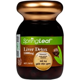 VIÊN UỐNG HỖ TRỢ GIÚP GIẢI ĐỘC GAN, BẢO VỆ GAN SPRING LEAF LIVER DETOX 15000MG 60V