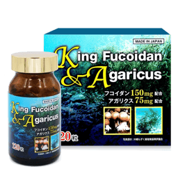 King Fucoidan & Agaricus tăng cường đề kháng, hỗ trợ ung thư (Hộp 30 viên)