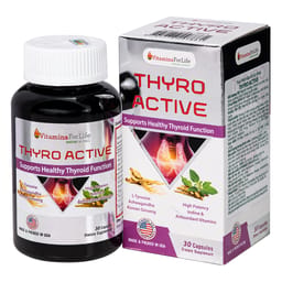 Thực phẩm bảo vệ sức khỏe Thyro Active - hỗ trợ và tăng cường sức khỏe tuyến giáp (Hộp 30 Viên)