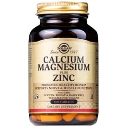 Viên uống Solgar Calcium Magnesium Plus Zinc (100 viên) giúp xương chắc khỏe
