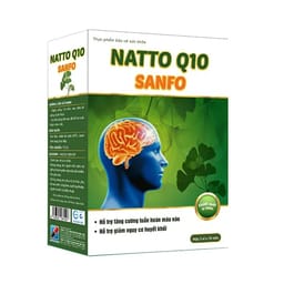 Viên uống hoạt huyết dưỡng não Natto Q10 Sanfo (Hộp 3 vỉ x 10 viên)