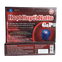 Viên uống Hoạt Huyết Natto G&P hỗ trợ đau đầu, đau nửa đầu, ổn định huyết áp (3 vỉ x 10 viên)