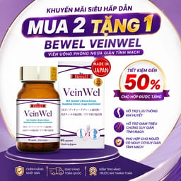 Viên uống phòng ngừa giãn tĩnh mạch Bewel Vein Wel 45 viên