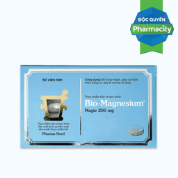 Viên uống Pharma Nord Bio-Magnesium giúp bảo vệ sức khoẻ  (Hộp 60 Viên)