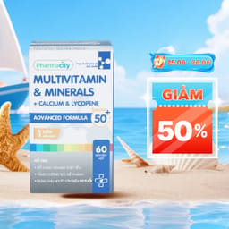 Viên uống Pharmacity Advanced Formula Senior 50+ bổ sung vitamin thiết yếu cho người lớn (60 viên)