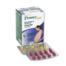 Viên uống Prenacy Gold bổ sung dưỡng chất cho phụ nữ mang thai (Hộp 30 viên)