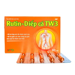Viên uống Rutin Diếp cá TW3 Nam Thái Dương hỗ trợ giảm suy giãn tĩnh mạch và tiêu trĩ (30 viên)