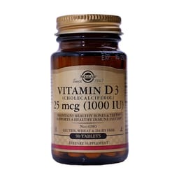Viên uống Solgar Vitamin D3 1000 IU hỗ trợ hấp thu canxi (90 viên)