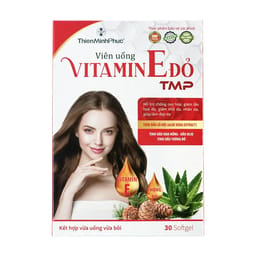 Viên uống TMP Vitamin E Đỏ (Hộp 30 viên) giúp làm đẹp da, chống lão hóa