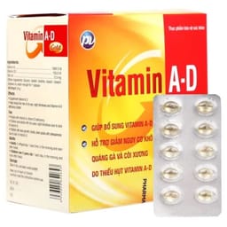 Viên uống Vitamin A-D Gold PV hỗ trợ giảm khô mắt (Hộp 100 viên)