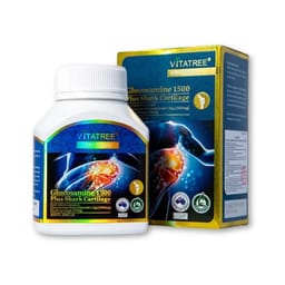 VIÊN UỐNG BỔ KHỚP VITATREE GLUCOSAMINE 1500 PLUS SHARK CARTILAGE 100V