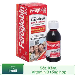 SIRO HỖ TRỢ TĂNG KHẢ NĂNG TẠO MÁU FEROGLOBIN B12 VITABIOTICS 200ML