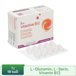 Vitactive B12 Denk hỗ trợ giảm mệt mỏi hộp 30 viên