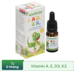 Welkids ADEK hỗ trợ tăng cường sức khỏe cho trẻ em chai 10ml