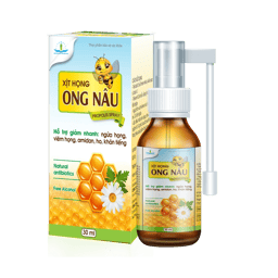 Xịt họng Ong Nâu giúp giảm ho, đau họng (Chai 30 ml)