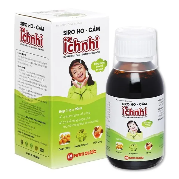 SIRO HO CẢM ÍCH NHI NAM DƯỢC 30 GÓI X 5ML