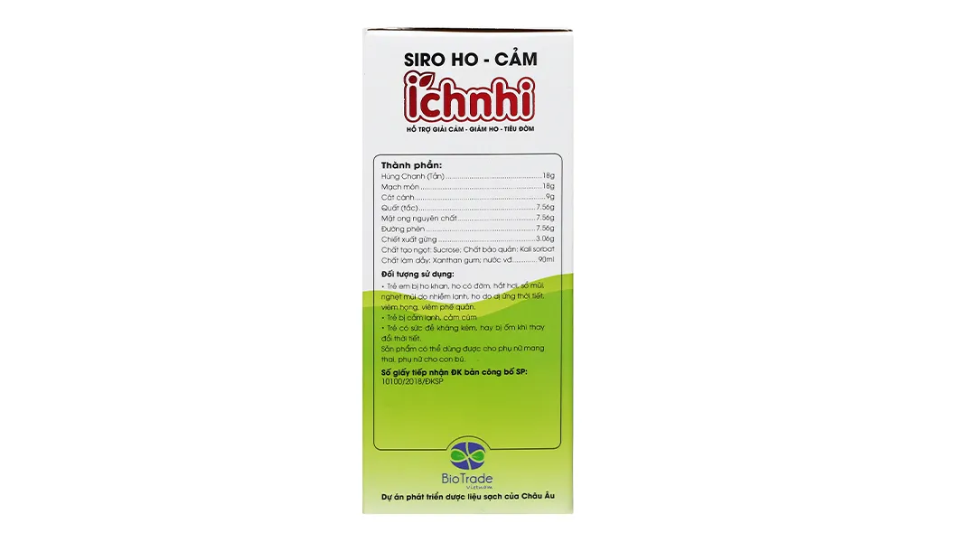 SIRO HO CẢM ÍCH NHI NAM DƯỢC 30 GÓI X 5ML 12