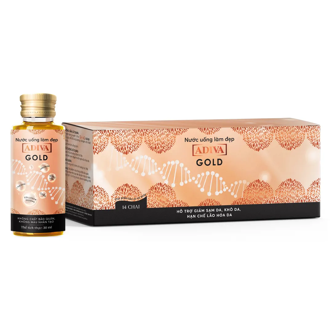 [HSD 01/2027] Thực Phẩm Bảo Vệ Sức Khỏe Nước Uống Làm Ðẹp Adiva Gold