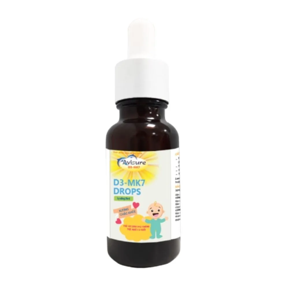 Avisure D3-MK7 K2 & OLIVE DROPS hỗ trợ hấp thu canxi cho bé (Chai 20ml) 2