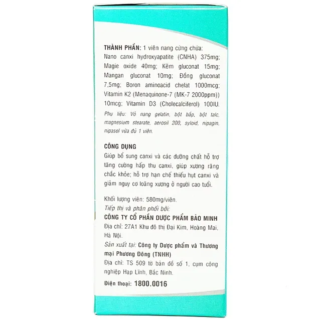 Avisure Hi-Cal - Viên uống bổ sung Canxi và Vitamin và khoáng chất (60 viên) 4