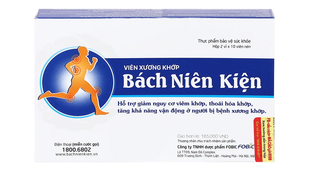 VIÊN UỐNG HỖ TRỢ GIẢM NGUY CƠ VIÊM KHỚP BÁCH NIÊN KIỆN FOBIC 80V 11