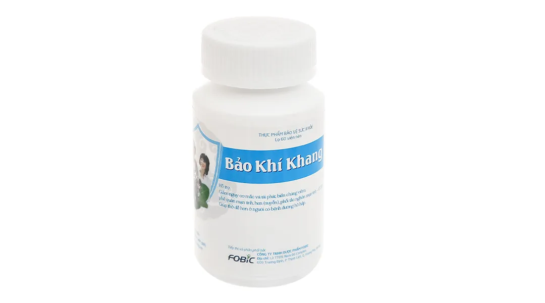 Bảo Khí Khang hỗ trợ các bệnh đường hô hấp hộp 2 lọ x 60 viên 16
