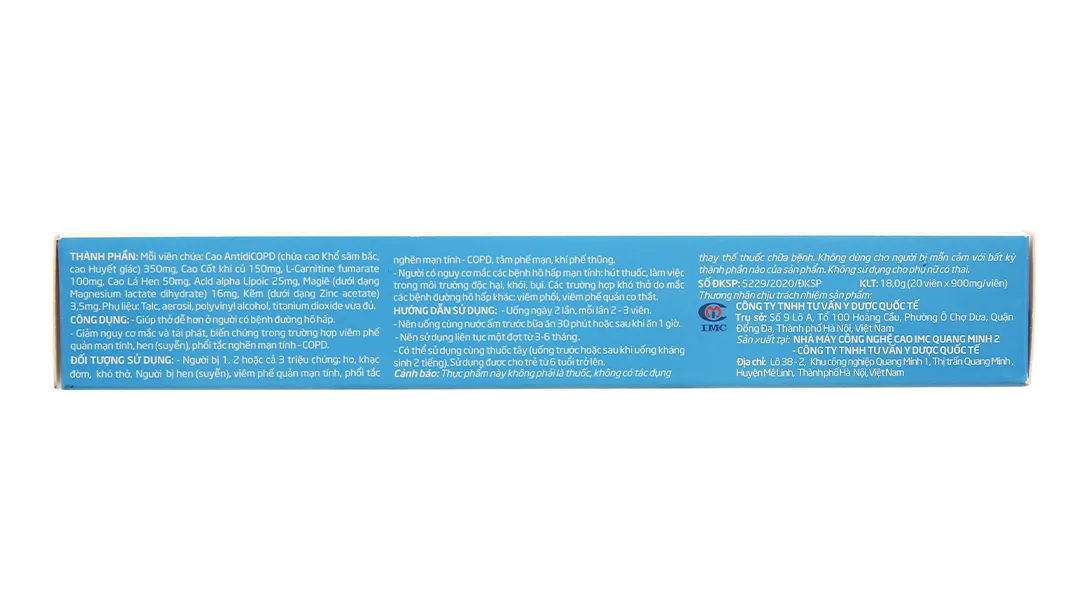 Bảo Khí Khang hỗ trợ các bệnh đường hô hấp hộp 2 lọ x 60 viên 4