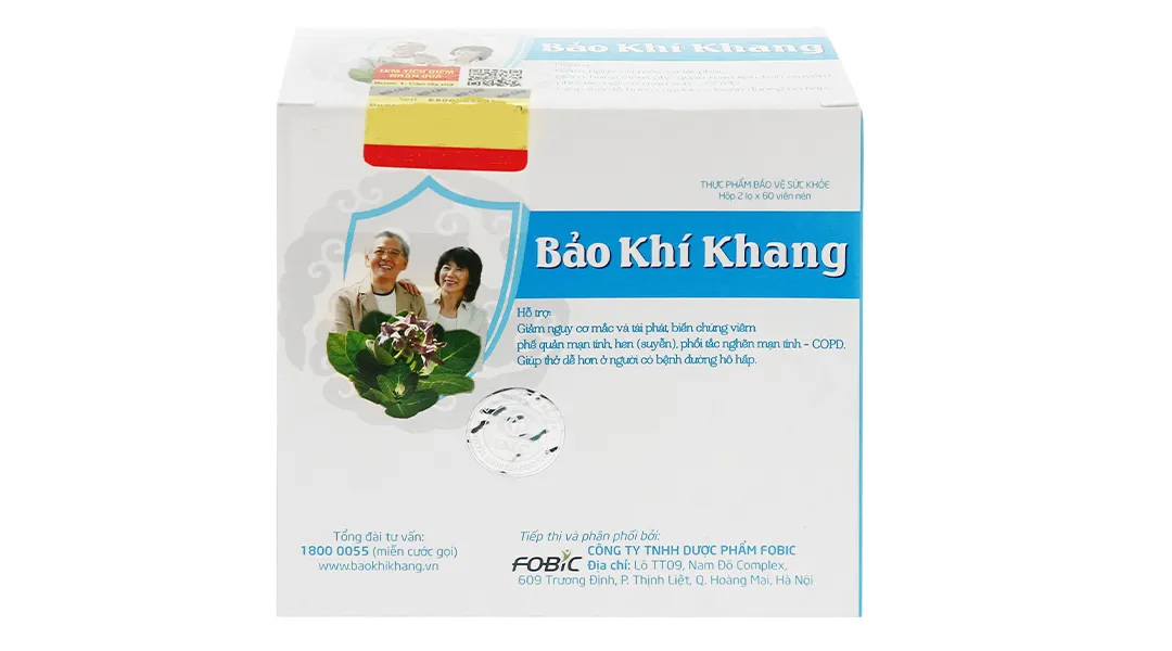 Bảo Khí Khang hỗ trợ các bệnh đường hô hấp hộp 2 lọ x 60 viên 11