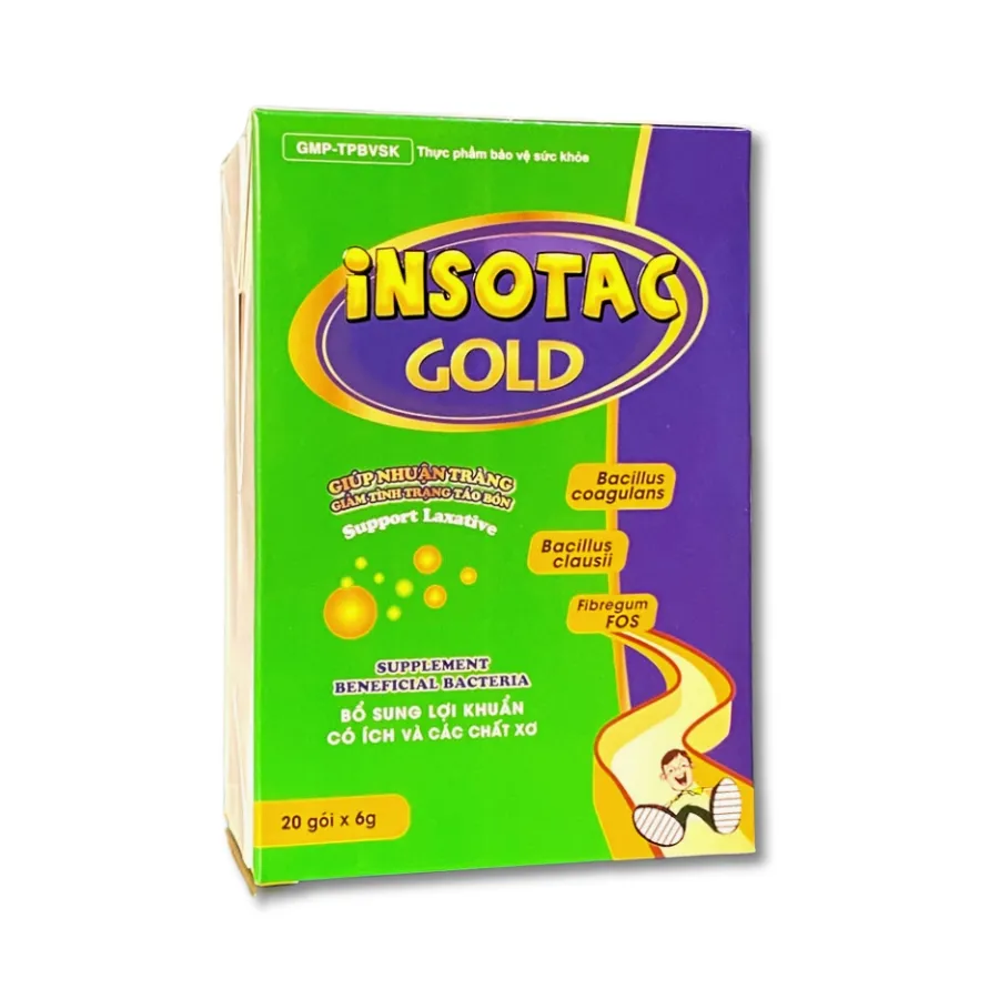 Bột Insotac Gold giúp bổ sung lợi khuẩn cho hệ tiêu hóa (20 gói ) 2