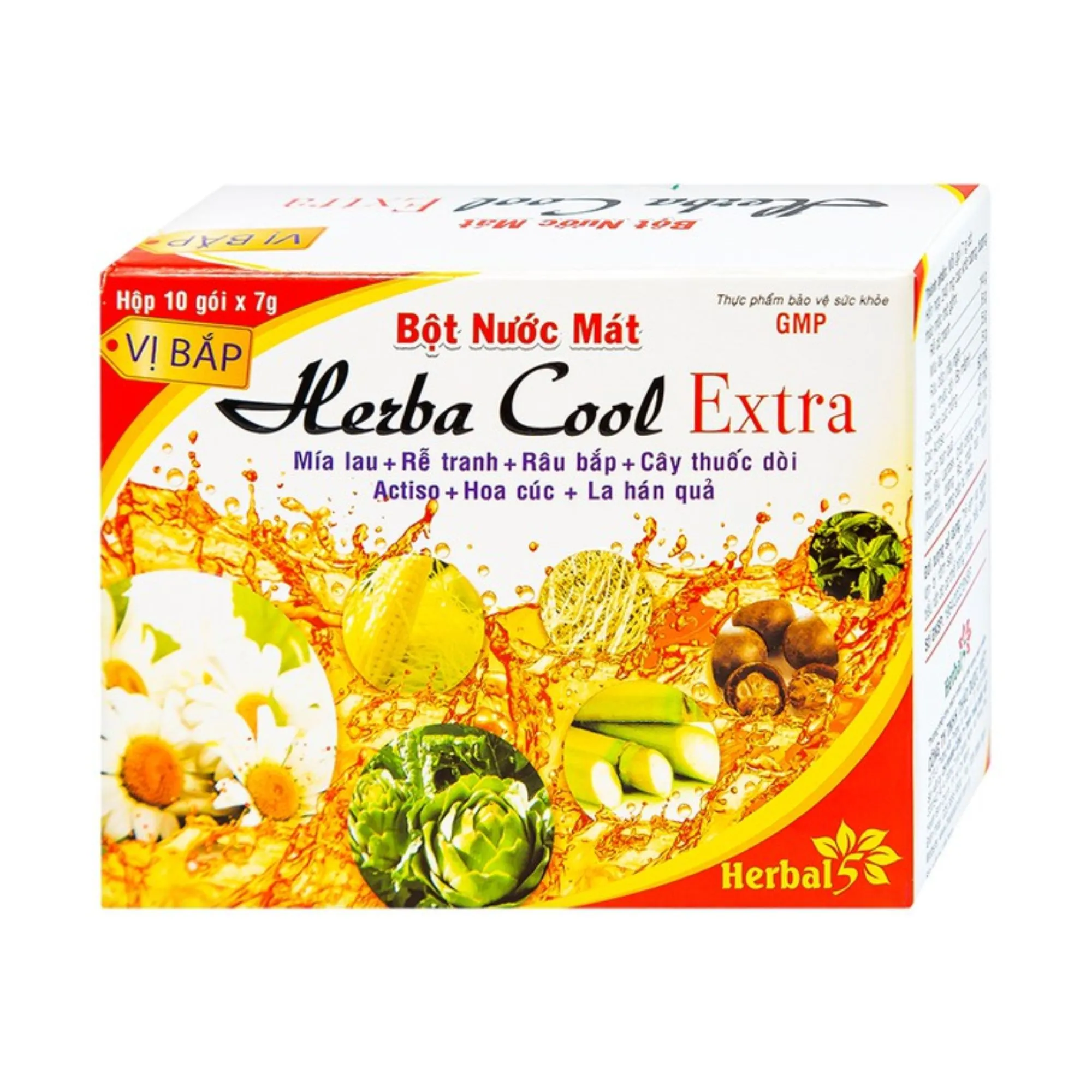Bột nước mát Herbal Cool Extra: Thanh nhiệt, mát gan, giảm nóng trong người