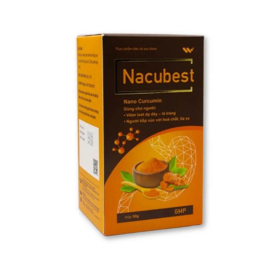 Bột Nacubest Nano Curcumin hỗ trợ dạ dày (50g) 2