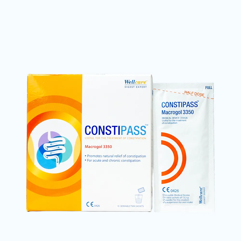 Bột nhuận tràng Constipass Wellcare khắc phục táo bón mãn tính (Hộp 20 Gói) 5