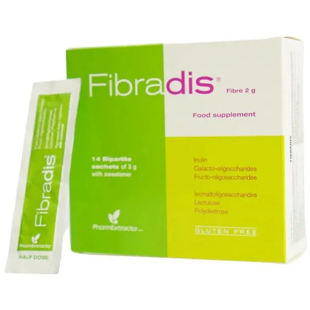 Bột pha uống Fibradis 3g Pharmextracta bổ sung chất xơ, hỗ trợ tiêu hóa (14 gói)
