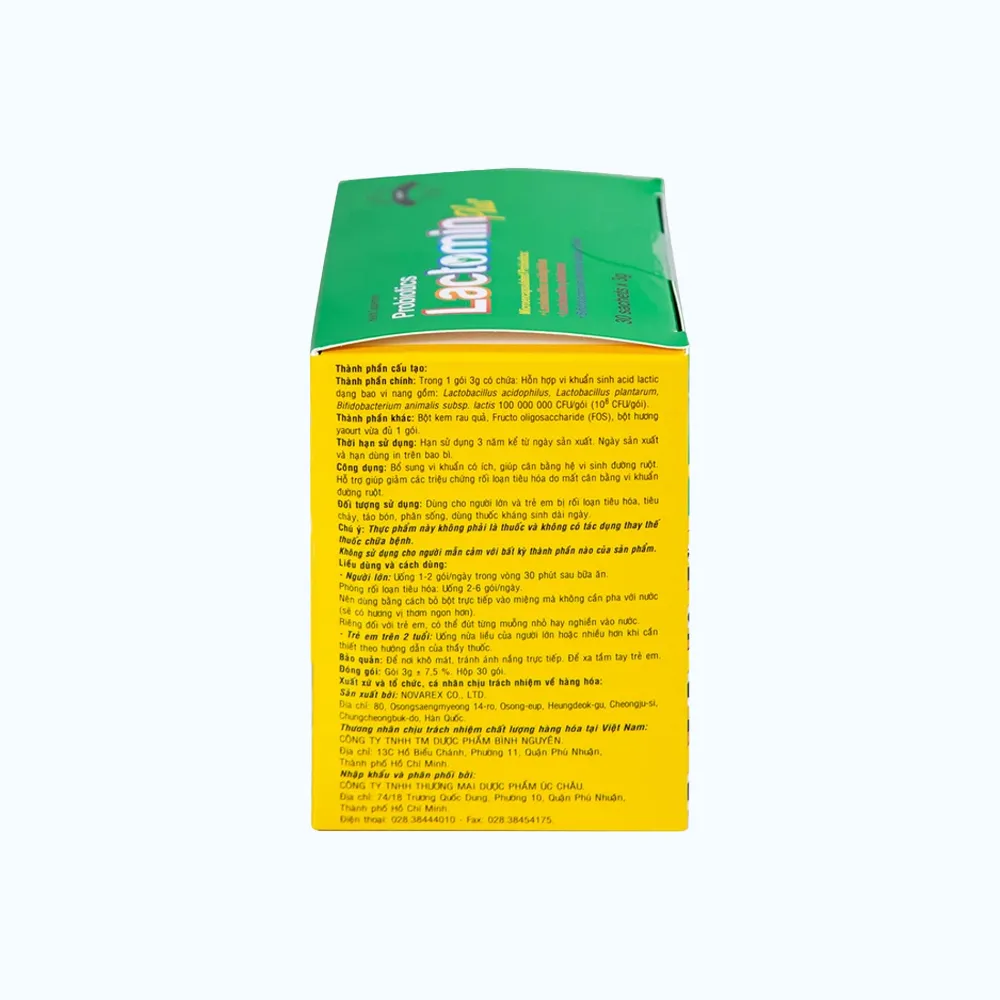 Bột pha uống Lactomin Plus (Hộp 30 gói) hỗ trợ hệ tiêu hóa khỏe mạnh 3