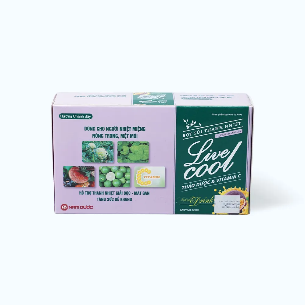 Thực phẩm bảo vệ sức khỏe bột sủi thanh nhiệt Livecool (10 gói x 7g) 8
