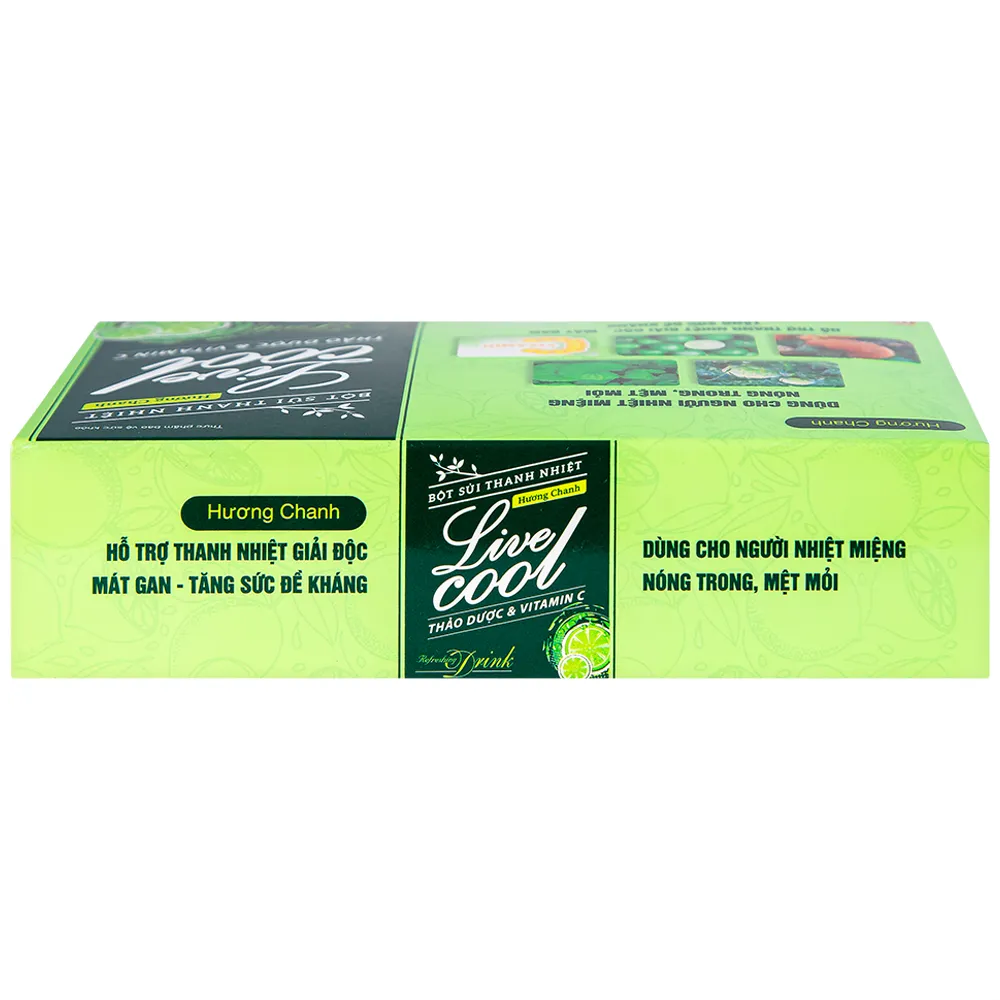 BỘT SỦI THANH NHIỆT LIVECOOL HƯƠNG CHANH 10 GÓI X 7G 2