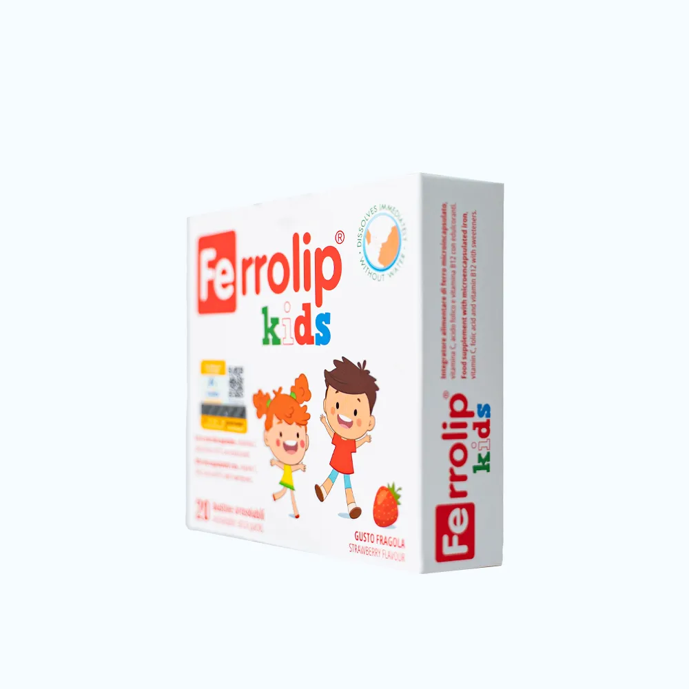 Bột uống Ferrolip Kids bổ sung sắt vị dâu (Hộp 20 gói) 2