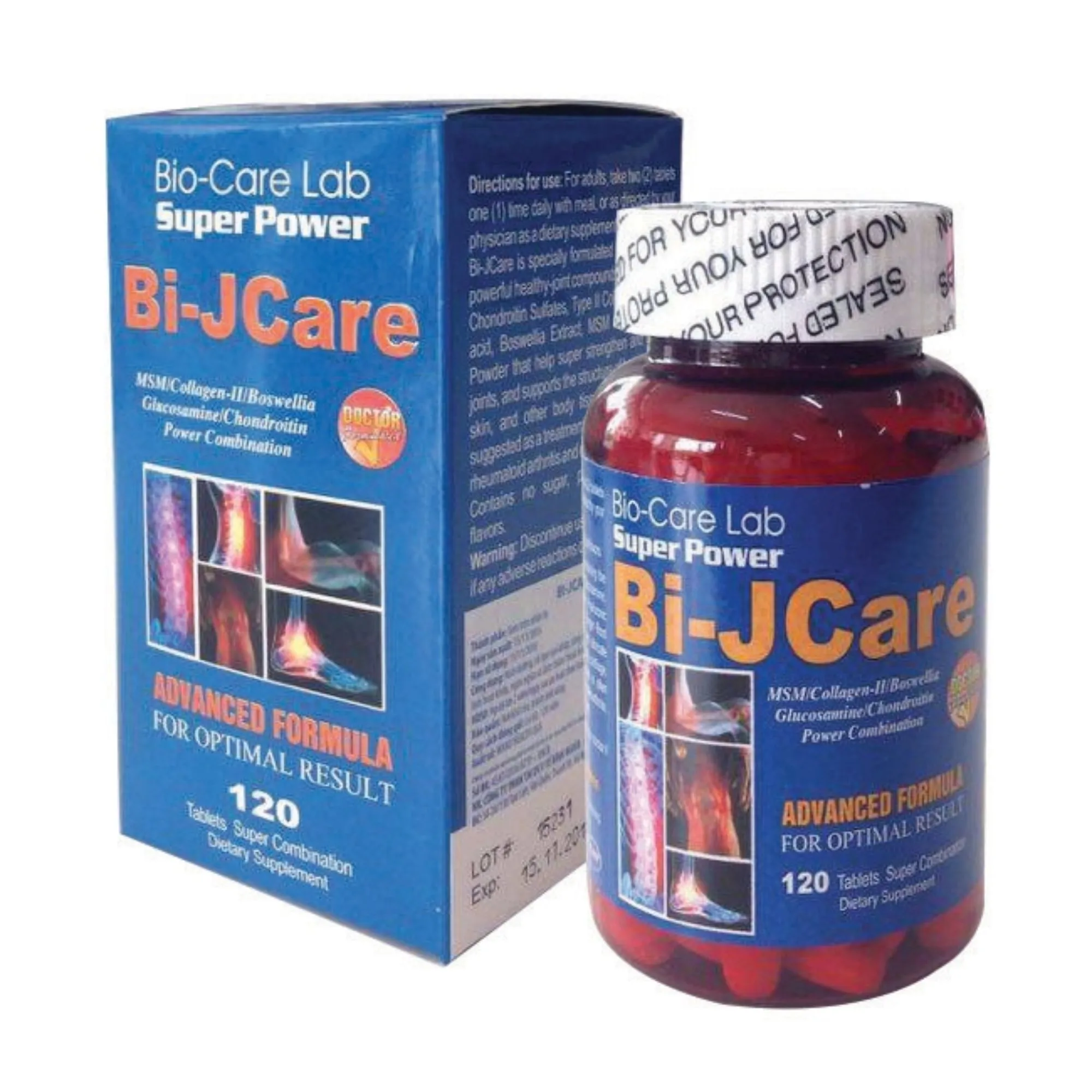 Bi-Jcare – Hỗ trợ xương khớp, bổ sung chất nhờn, tái tạo sụn hiệu quả (120 viên)
