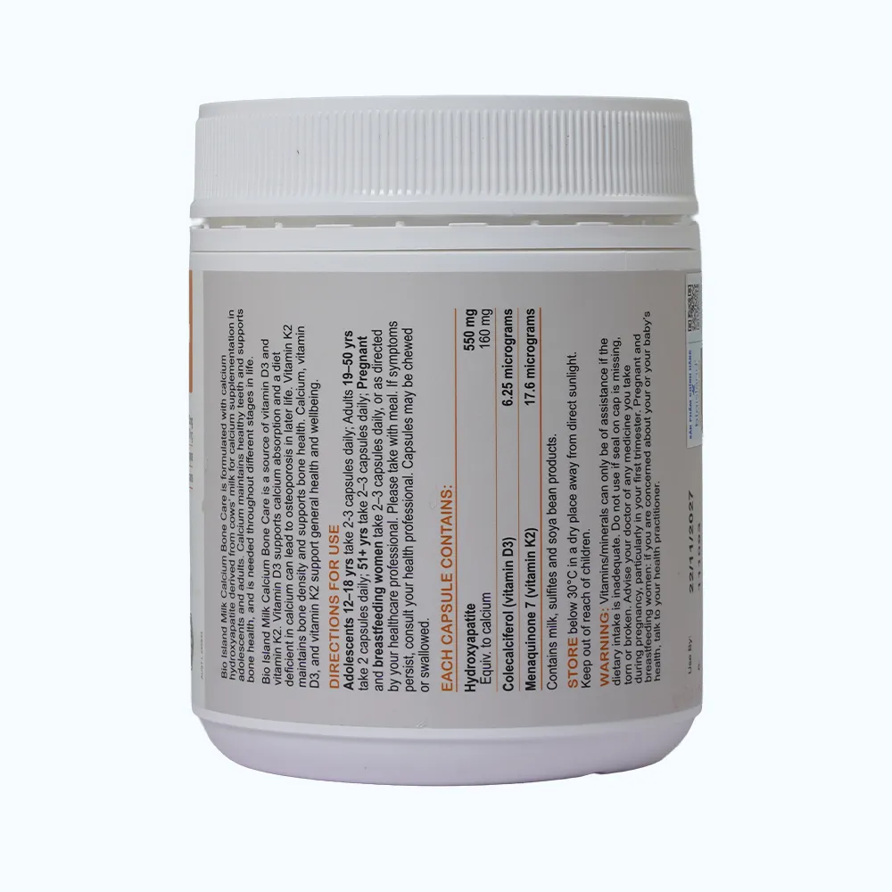 Bio Island Milk Calcium Bone Care bổ sung canxi, hỗ trợ xương (150 viên) 2