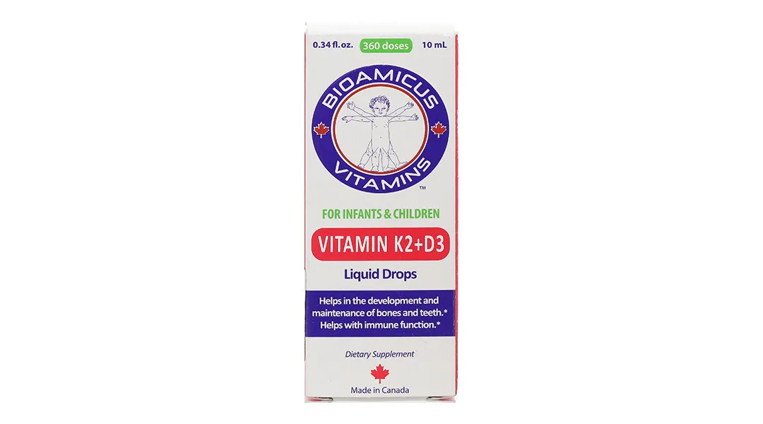 DUNG DỊCH GIÚP XƯƠNG RĂNG TRẺ CHẮC KHỎE BIOAMICUS VITAMIN K2 & D3 10ML 3