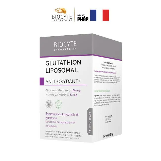 Biocyte Glutathion Liposomal – Viên Uống Bổ Sung Glutathione 90 viên