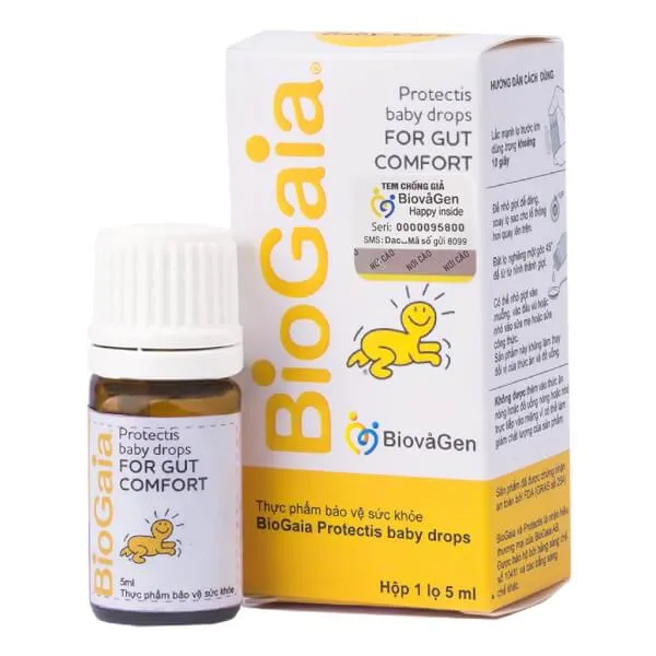 BỔ SUNG LỢI KHUẨN CHO ĐƯỜNG TIÊU HÓA BIOGAIA PROTECTIC BABY DROPS 5ML