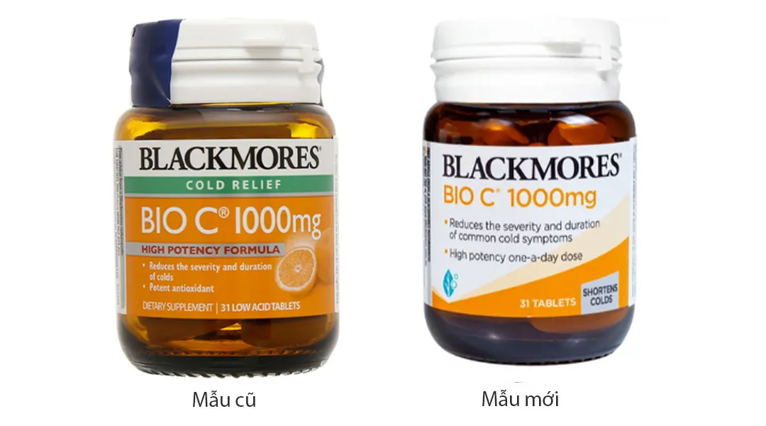 VIÊN UỐNG HỖ TRỢ TĂNG CƯỜNG SỨC KHỎE BLACKMORES BIO C 1000MG 31V 2