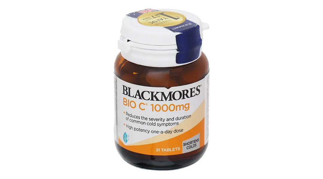 VIÊN UỐNG HỖ TRỢ TĂNG CƯỜNG SỨC KHỎE BLACKMORES BIO C 1000MG 31V 3